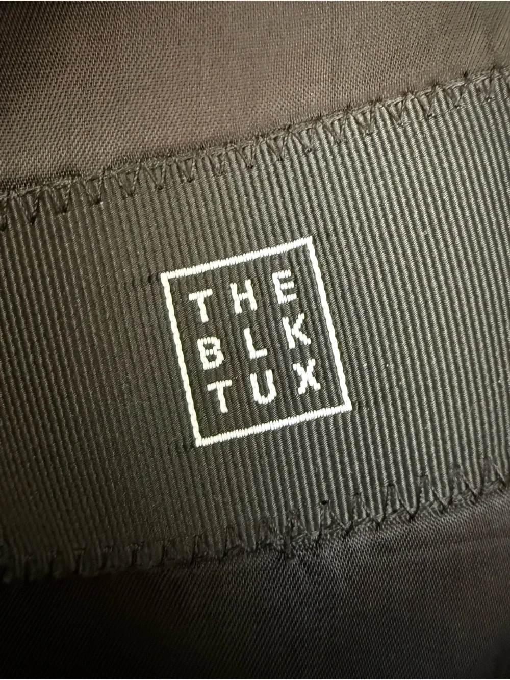 The BLK TUX Classic‎ Black Satin-Trim Men's Tuxedo Jacket